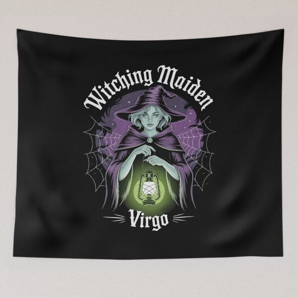 Item preview, Witching Maiden Virgo Zodiac | Gothic Witch Astrology Horoscope Design designed and sold by pixelpopplanet.