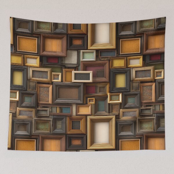 Item preview, Empty Frames Collage — Minimalist Art Wall Design designed and sold by casualnature.