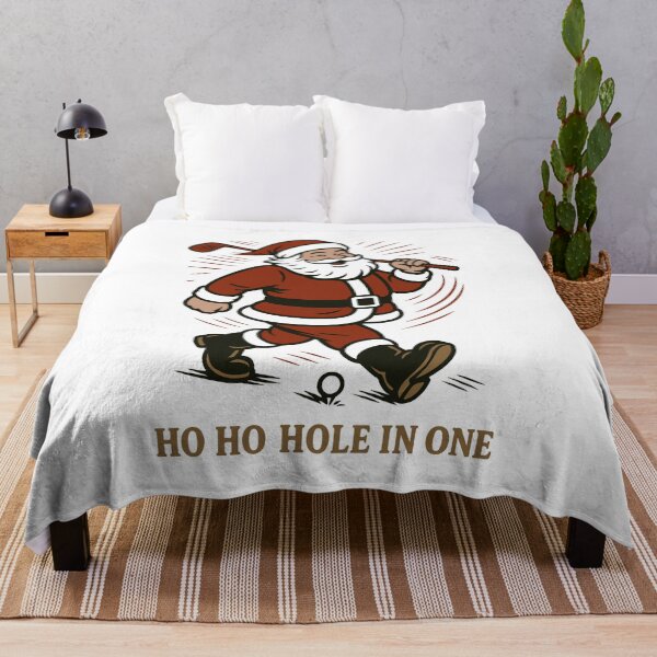 Item preview, Santa Claus Golfing Ho Ho Hole In One Fun designed and sold by LuminOrb.