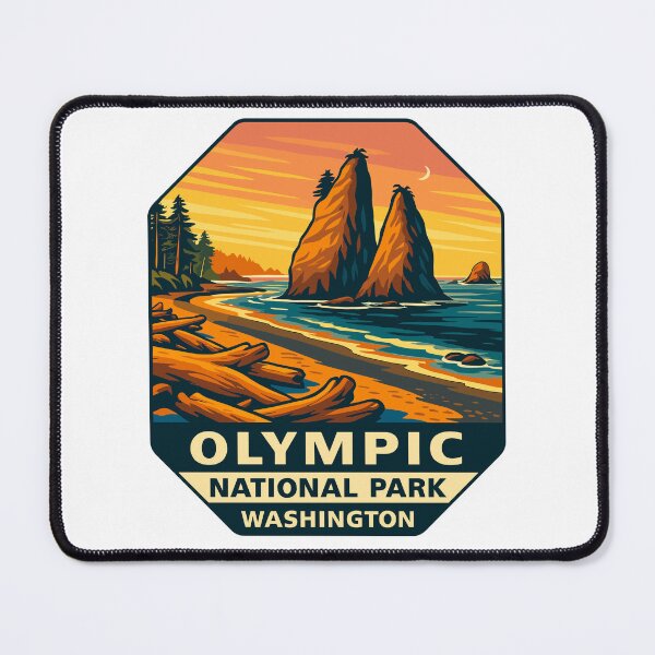 Item preview, Olympic National Park Retro Sticker designed and sold by Ismeal Von.
