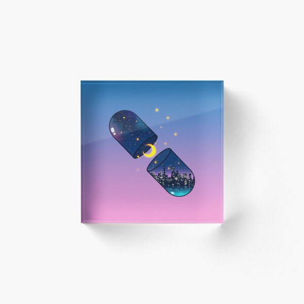 Chill Pill Acrylic Block