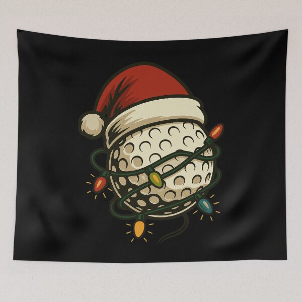 Item preview, Merry Christmas Golf Ball Santa Lights Fun designed and sold by LuminOrb.