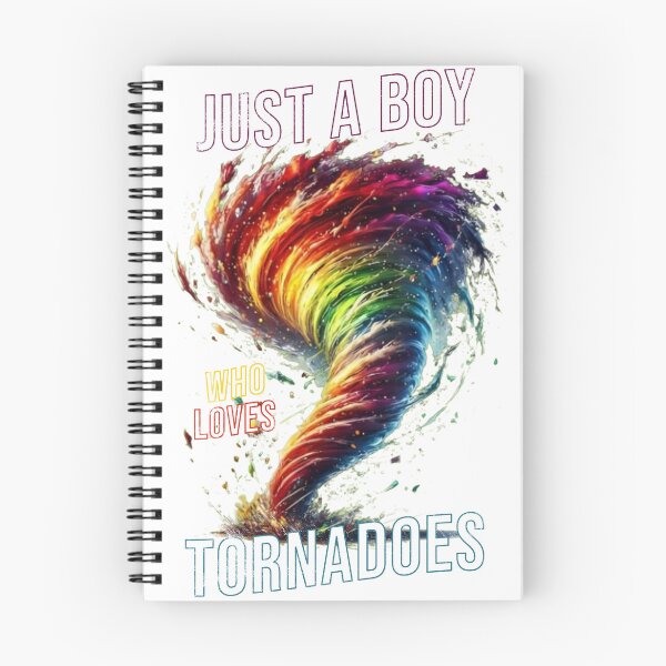 Item preview, Just A Boy Who Loves Tornadoes Rainbow Swirl Storm Shirt designed and sold by TinaMDedrick.