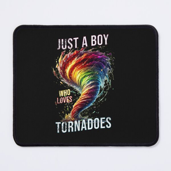 Item preview, Just A Boy Who Loves Tornadoes Rainbow Swirl Storm Shirt designed and sold by TinaMDedrick.