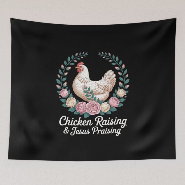 Item preview, Chicken Raising Jesus Praising Christian Faith designed and sold by KingsLife1994.
