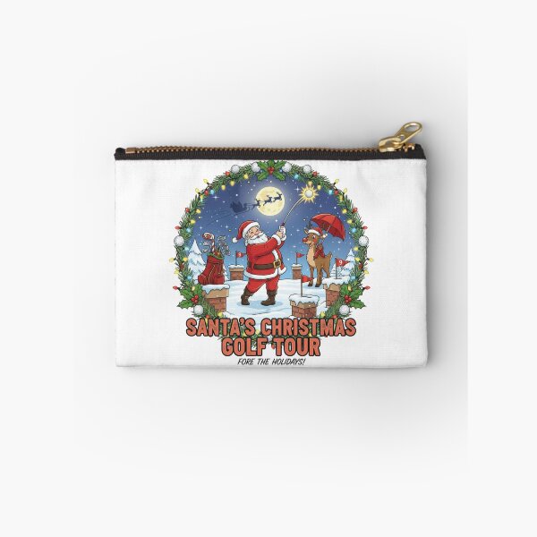 Item preview, Santa's Christmas Golf Tour - Funny Holiday Golfer Gift T-Shirt designed and sold by Wear Sculpt.