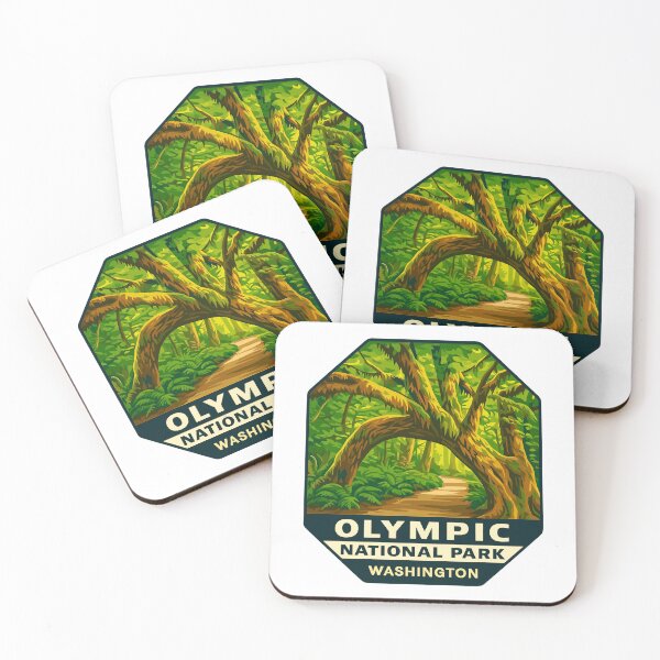 Item preview, Olympic National Park Retro Sticker designed and sold by Ismeal Von.