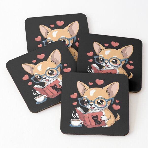 Item preview, Chihuahua Dog Reading a Book Cute Dog Lover designed and sold by KingsLife1994.