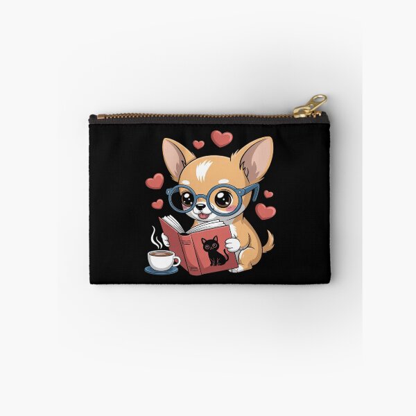 Item preview, Chihuahua Dog Reading a Book Cute Dog Lover designed and sold by KingsLife1994.