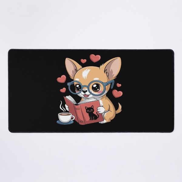 Item preview, Chihuahua Dog Reading a Book Cute Dog Lover designed and sold by KingsLife1994.