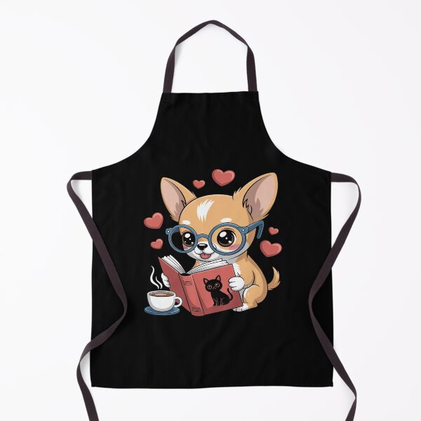 Item preview, Chihuahua Dog Reading a Book Cute Dog Lover designed and sold by KingsLife1994.