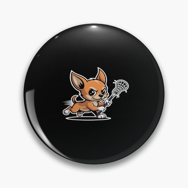 Item preview, Chihuahua Playing Lacrosse Lax Player Dog designed and sold by KingsLife1994.