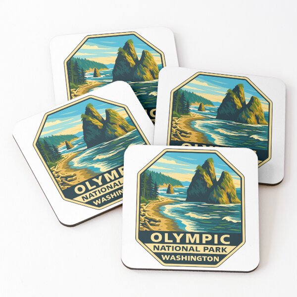 Item preview, Olympic National Park Retro Sticker designed and sold by Ismeal Von.