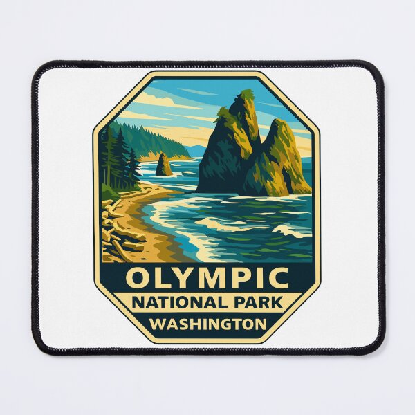Item preview, Olympic National Park Retro Sticker designed and sold by Ismeal Von.
