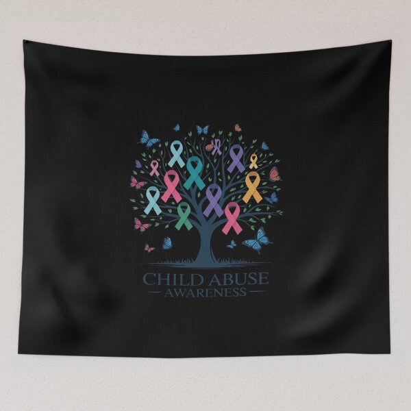 Item preview, Child Abuse Awareness Ribbon Tree designed and sold by KingsLife1994.