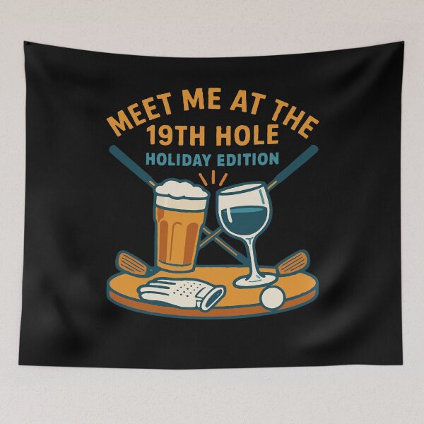 Item preview, Meet Me At The 19th Hole Holiday Cheer designed and sold by LuminOrb.