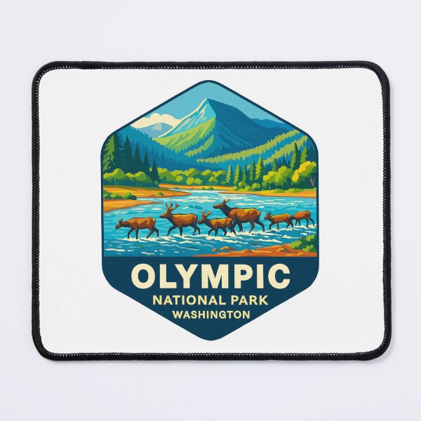 Item preview, Olympic National Park Retro Sticker designed and sold by Ismeal Von.