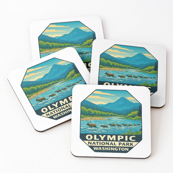 Item preview, Olympic National Park Retro Sticker designed and sold by Ismeal Von.