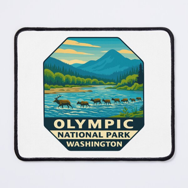 Item preview, Olympic National Park Retro Sticker designed and sold by Ismeal Von.
