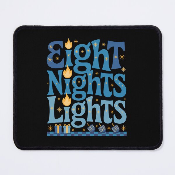 Item preview, Eight Nights and Eight Lights Happy Hanukkah designed and sold by brynatshop.