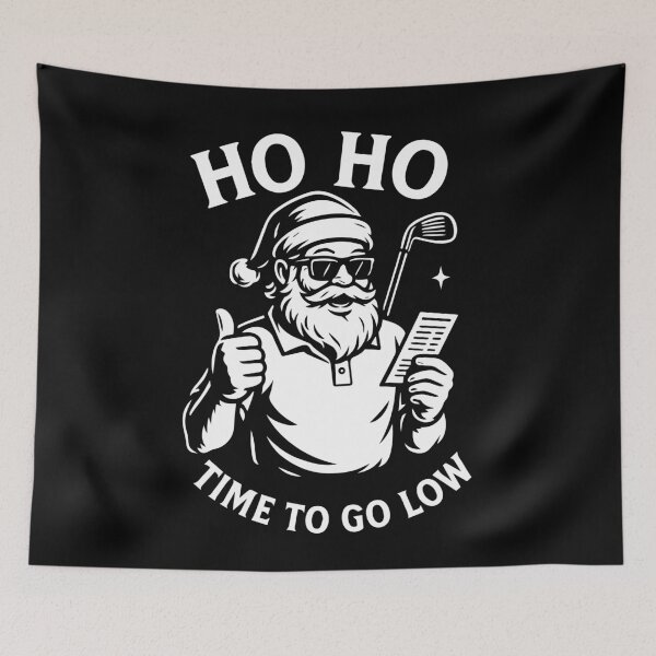 Item preview, Ho Ho Time To Go Low Santa Golf Xmas designed and sold by LuminOrb.
