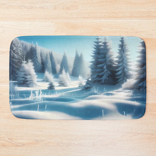 Item preview, Winter Wonderland – Snow-Covered Landscape with Evergreen Trees designed and sold by Cultradesign.