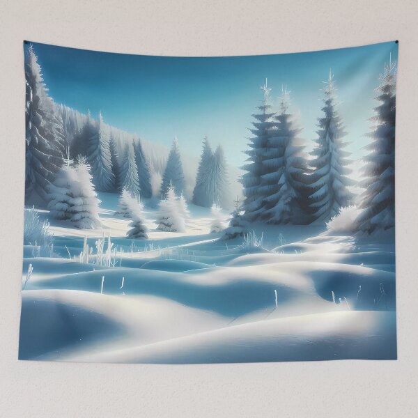 Item preview, Winter Wonderland – Snow-Covered Landscape with Evergreen Trees designed and sold by Cultradesign.
