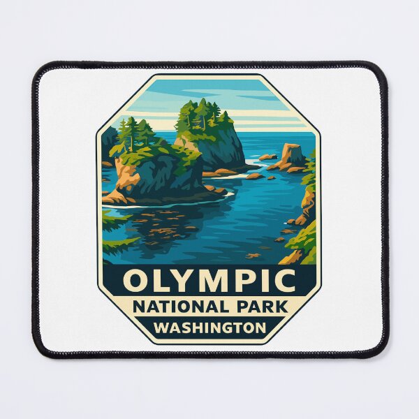 Item preview, Olympic National Park Retro Sticker designed and sold by Ismeal Von.