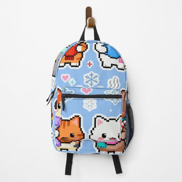 Item preview, Adorable Pixel Winter Cats Kawaii Art designed and sold by MuseAI.