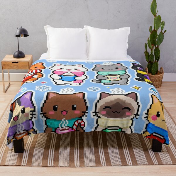 Item preview, Adorable Pixel Winter Cats Kawaii Art designed and sold by MuseAI.