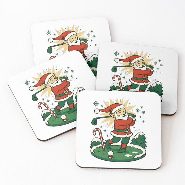 Item preview, Santa Claus Golfing Christmas Fun Holiday designed and sold by LuminOrb.
