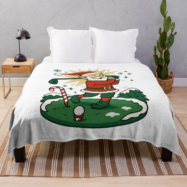 Item preview, Santa Claus Golfing Christmas Fun Holiday designed and sold by LuminOrb.