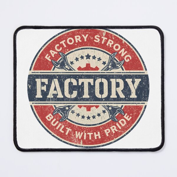 Item preview, Blue Collar Gift for Dad | Union Strong Factory Worker | Vintage Built With Pride designed and sold by LoliDesignShop.