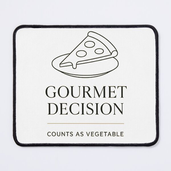 Item preview, Gourmet Decision Minimalist Funny Foodie Gift designed and sold by kAdam5.