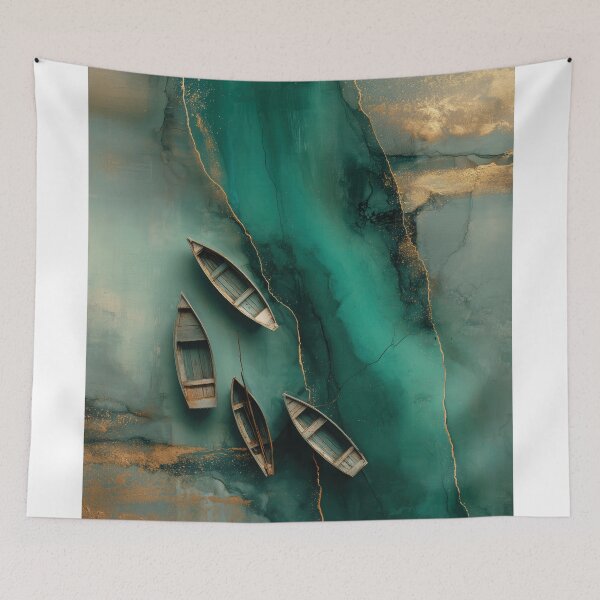 Item preview, Coastal Kinstugi Boats designed and sold by Amari Abstracts.