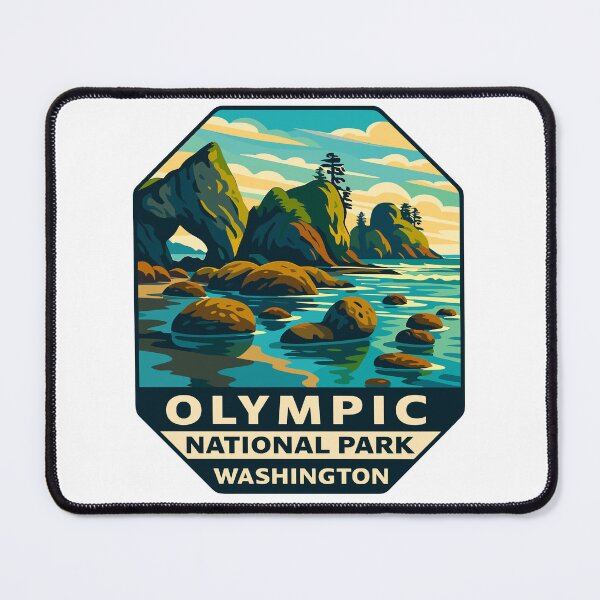 Item preview, Olympic National Park Retro Sticker designed and sold by Ismeal Von.
