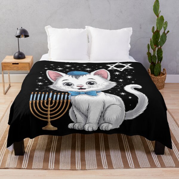 Item preview, Hanukkah Cat Cute Chanukah Jewish designed and sold by brynatshop.