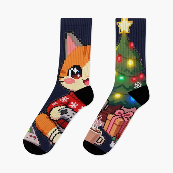 Item preview, Cozy Pixel Gamer Christmas Room Aesthetic designed and sold by MuseAI.