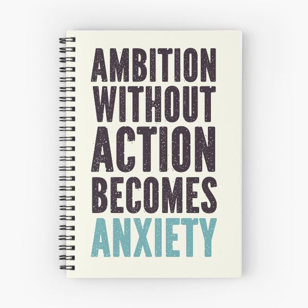 Item preview, Ambition Without Action Becomes Anxiety Quote Retro Vintage designed and sold by hiacynto.