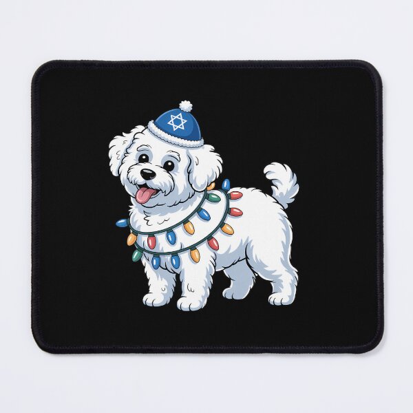 Item preview, Bichon Frise Dreidel Light Hanukkah Happy Chanukkah designed and sold by brynatshop.