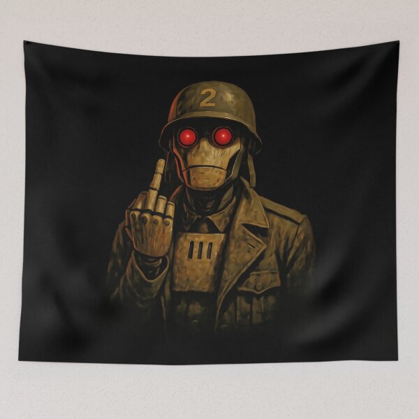Item preview, GI ROBOT Flipping The Bird Meme designed and sold by AnneRobel.