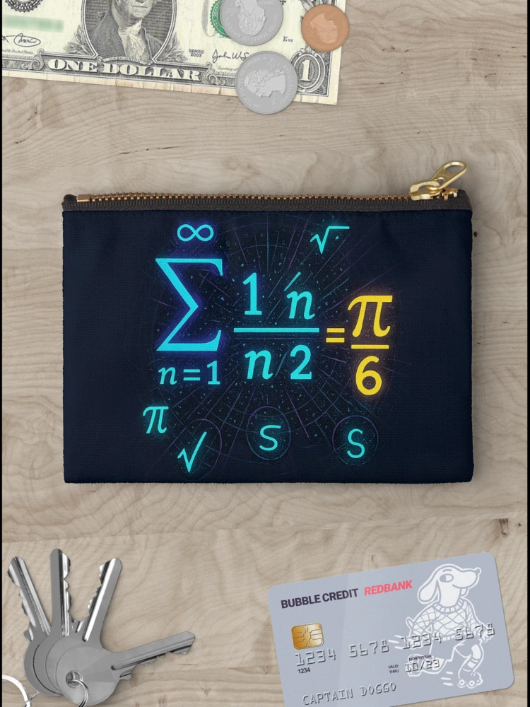 Thumbnail 3 of 4, Zipper Pouch, The Basel Problem designed and sold by Bellassi.