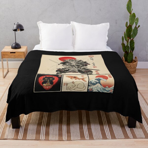 Item preview, Japanese Cat Art Retro Vintage Style Funny Cats Lover designed and sold by merlinnears.
