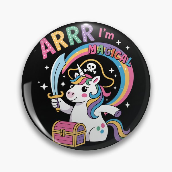 Item preview, I'm Magical Caribbean Freebooter Toddler Girl Unicorn Pirate  designed and sold by GGrizeldaRivas.