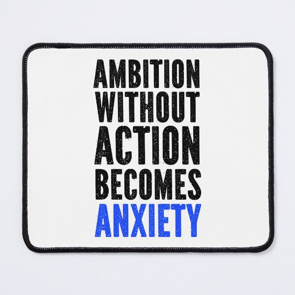 Item preview, Copy of Ambition Without Action Becomes Anxiety Quote Retro Vintage designed and sold by hiacynto.