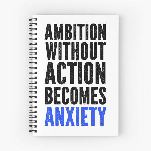 Item preview, Copy of Ambition Without Action Becomes Anxiety Quote Retro Vintage designed and sold by hiacynto.