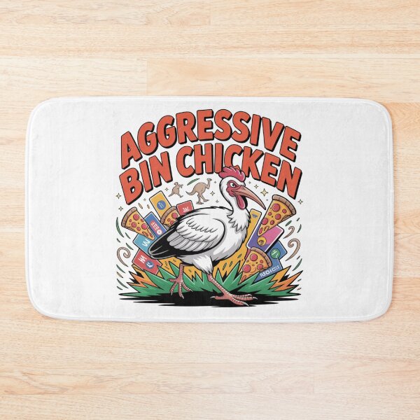 Item preview, Aggressive Bin Chicken Tee - Satirical Aussie Bird Meme Shirt 2025 designed and sold by GeniePixel.