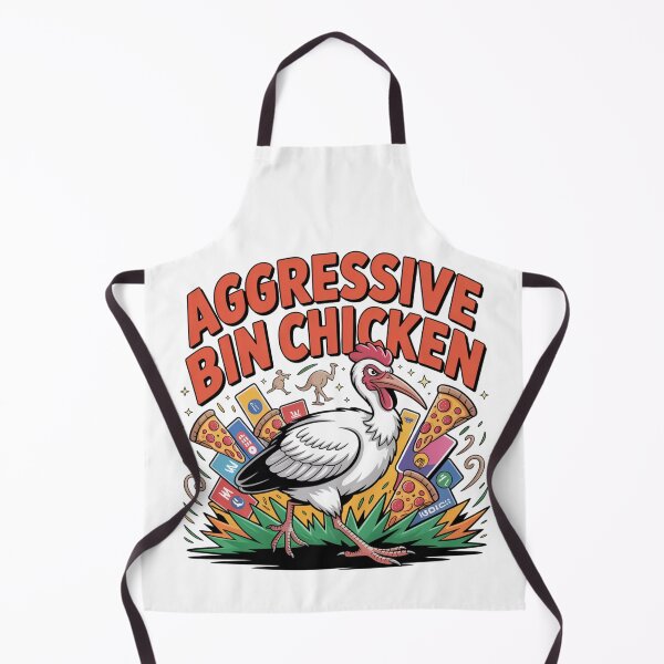 Item preview, Aggressive Bin Chicken Tee - Satirical Aussie Bird Meme Shirt 2025 designed and sold by GeniePixel.