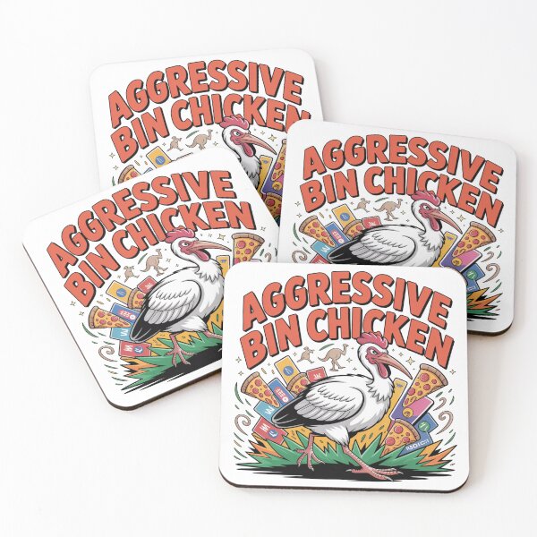 Item preview, Aggressive Bin Chicken Tee - Satirical Aussie Bird Meme Shirt 2025 designed and sold by GeniePixel.