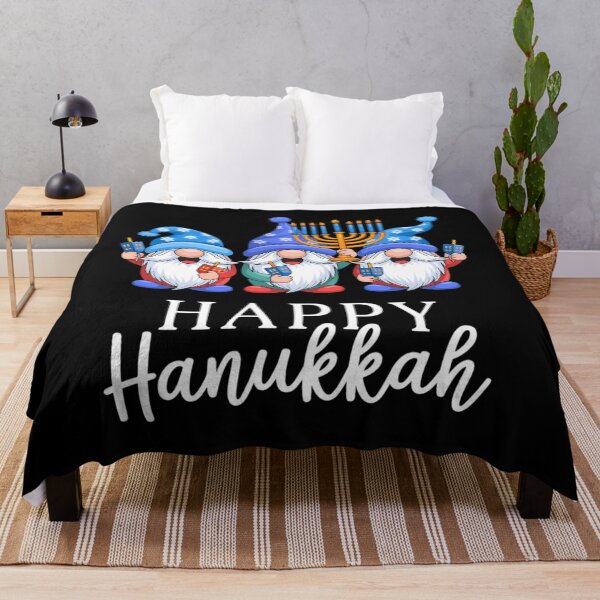 Item preview, Happy Hanukkah Three Gnomes Jewish Gnome Lover Chanukah designed and sold by brynatshop.